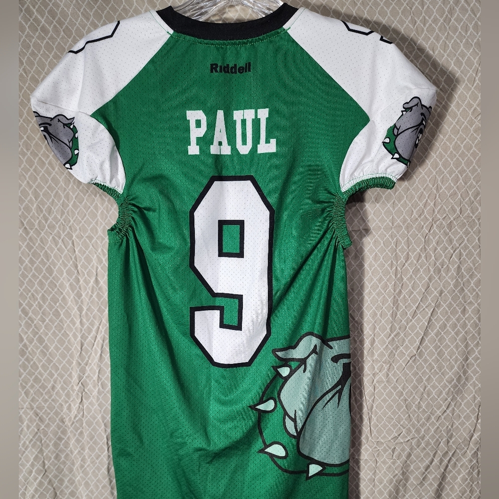 Riddell PAUL 9 Bulldogs Youth Football Jersey Boy's Small